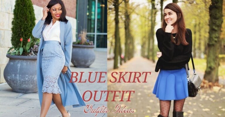 Blue Skirt Outfit