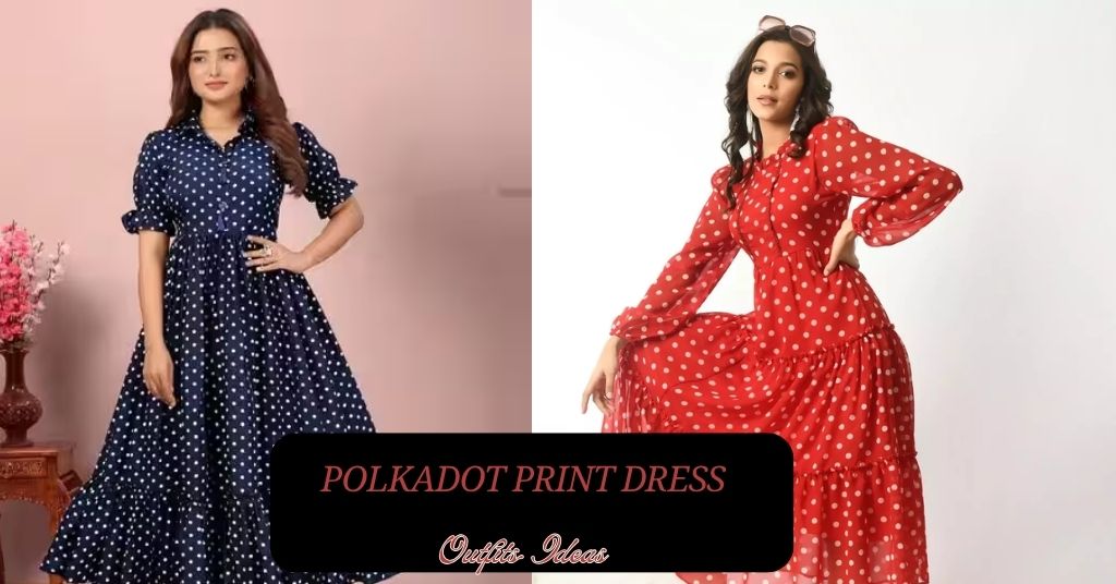 Polkadot Print Dress