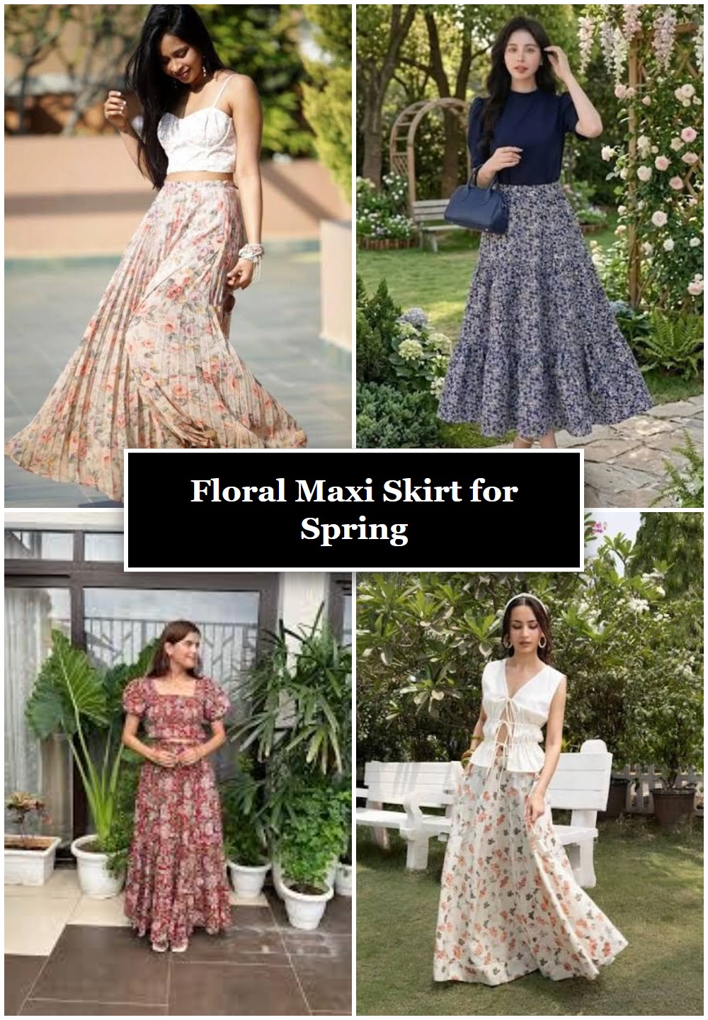 Floral Maxi Skirt for Spring