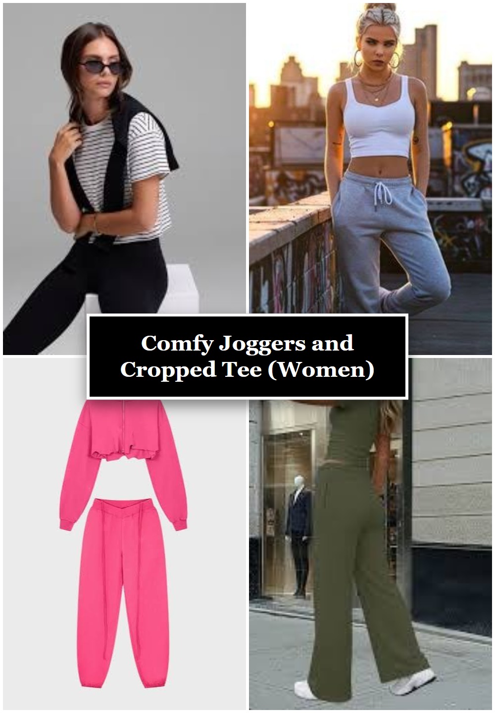 Comfy Joggers and Cropped Tee (Women)