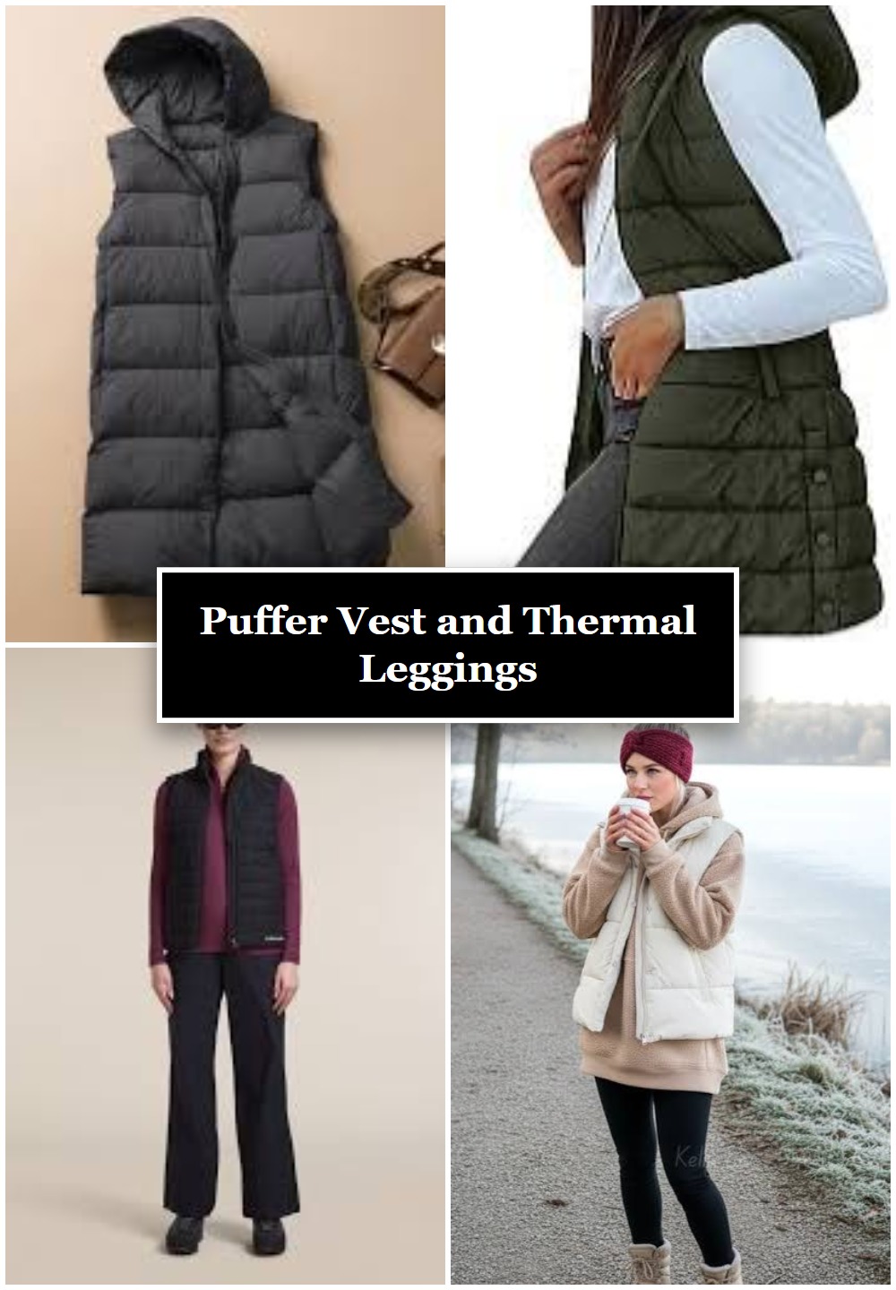 Puffer Vest and Thermal Leggings