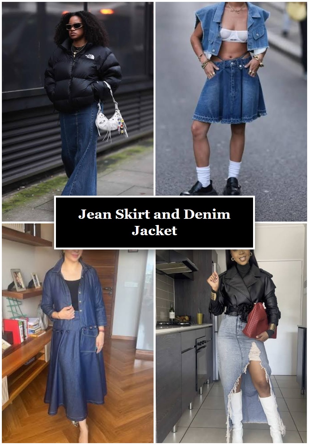Jean Skirt and Denim Jacket