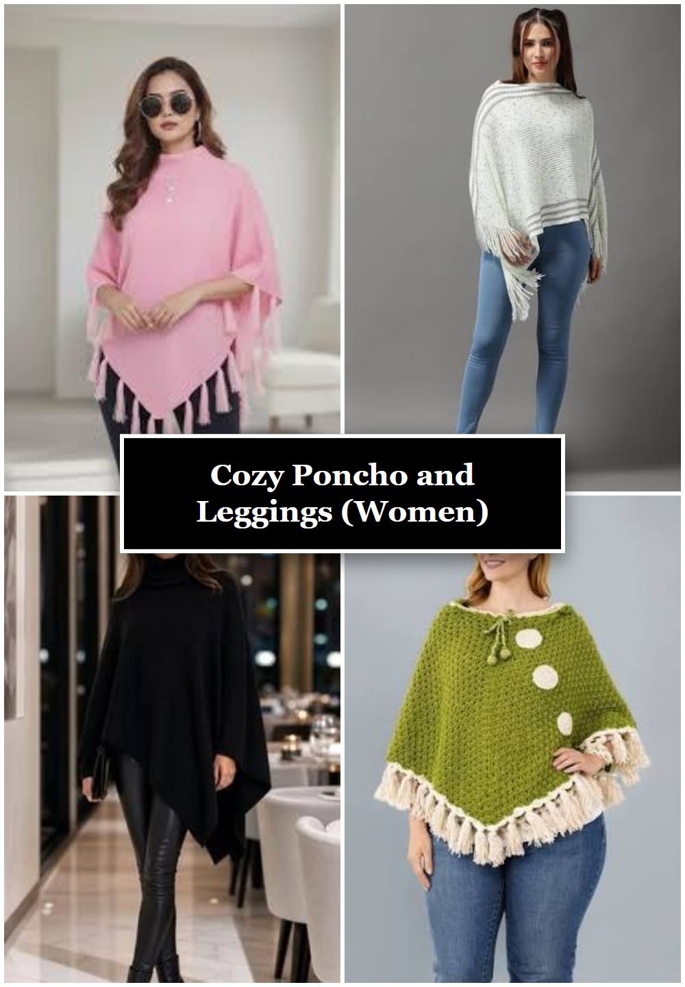 Cozy Poncho and Leggings (Women)