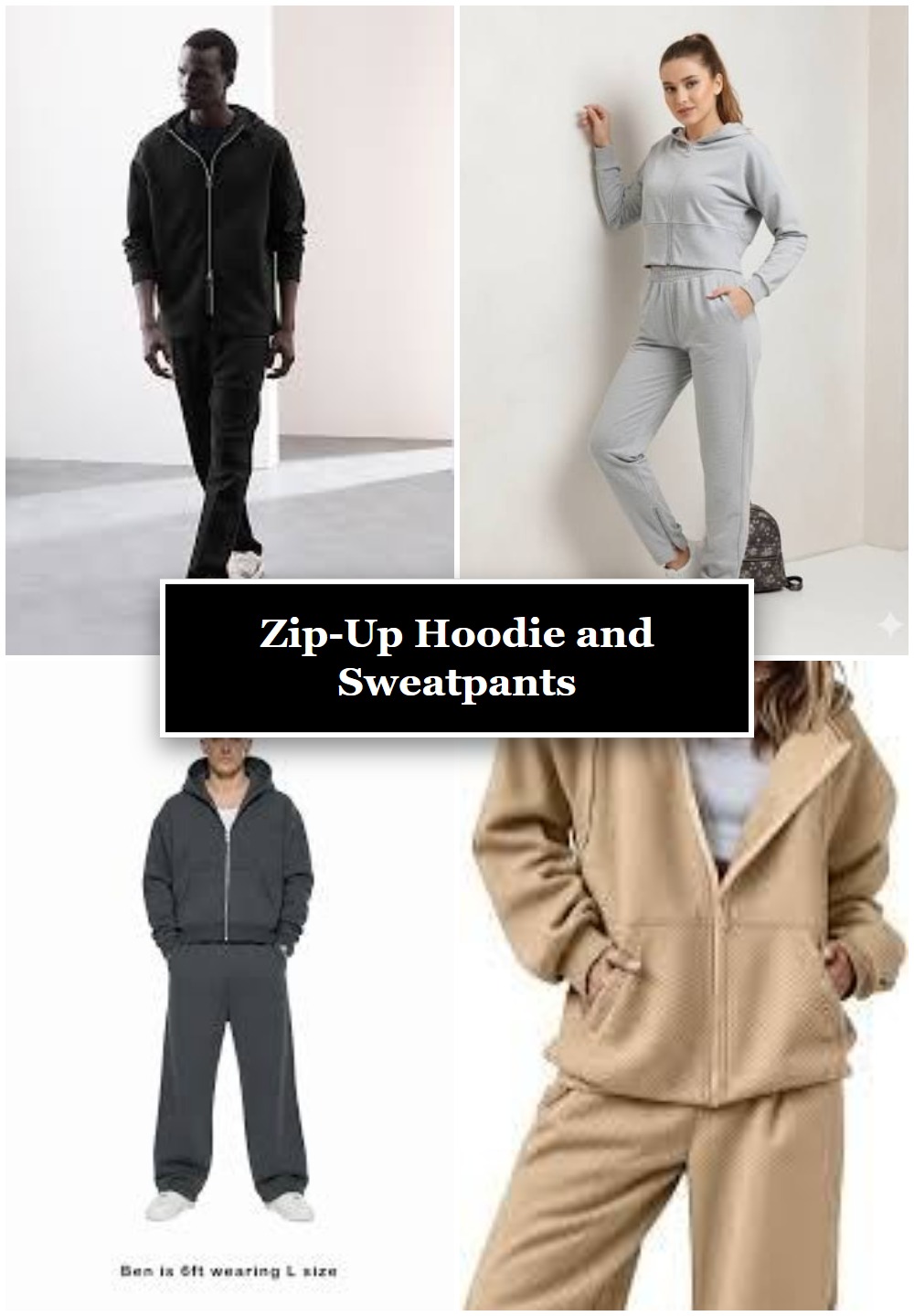 Zip-Up Hoodie and Sweatpants
