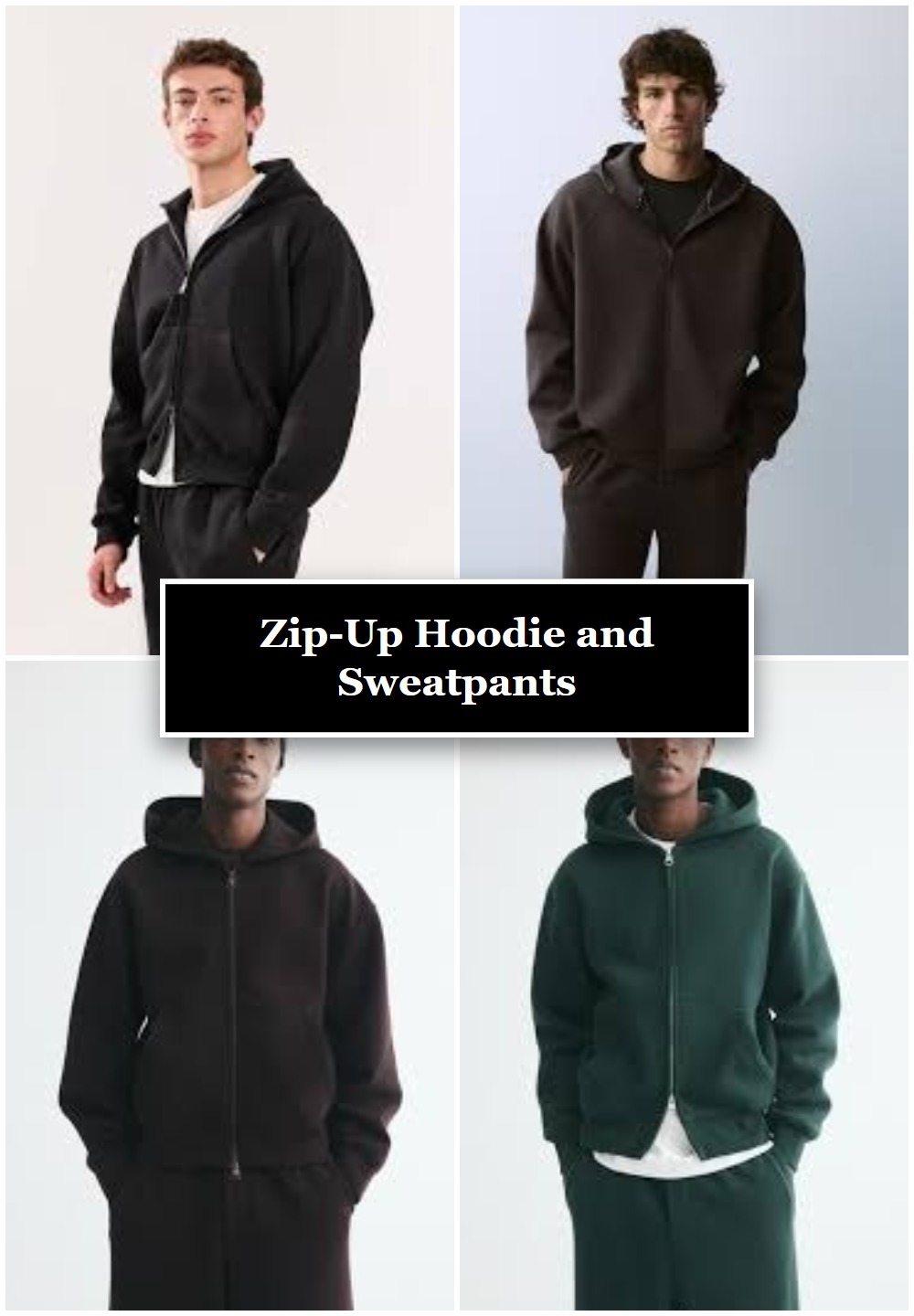 Zip-Up Hoodie and Sweatpants