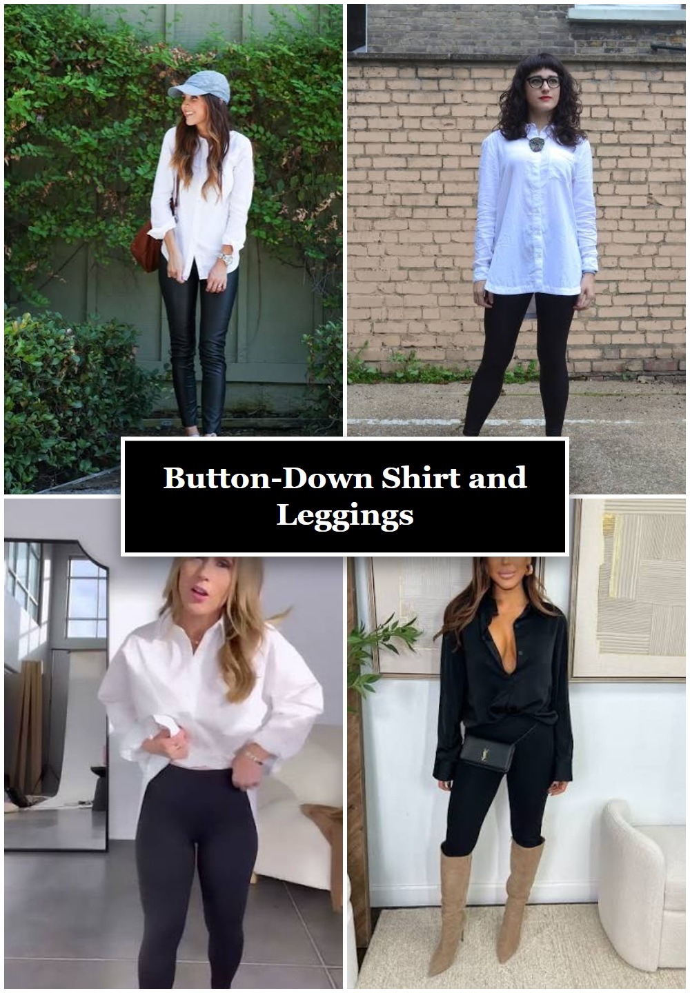 Button-Down Shirt and Leggings