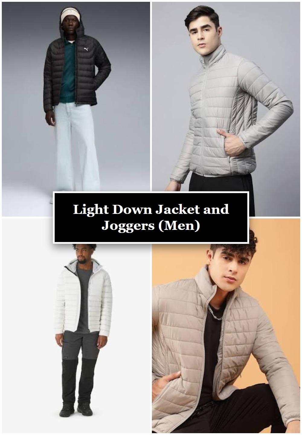 Light Down Jacket and Joggers (Men)