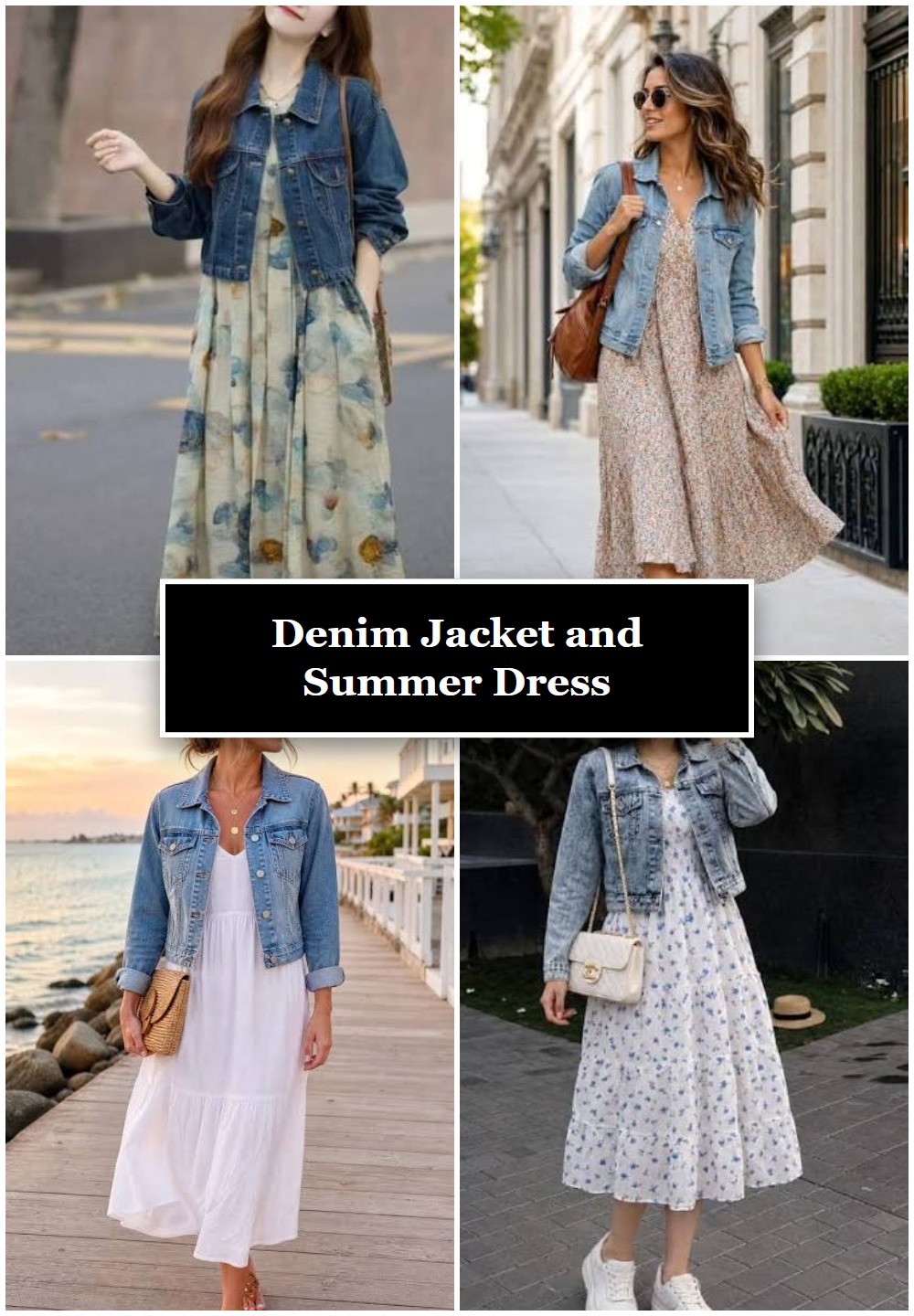 Denim Jacket and Summer Dress