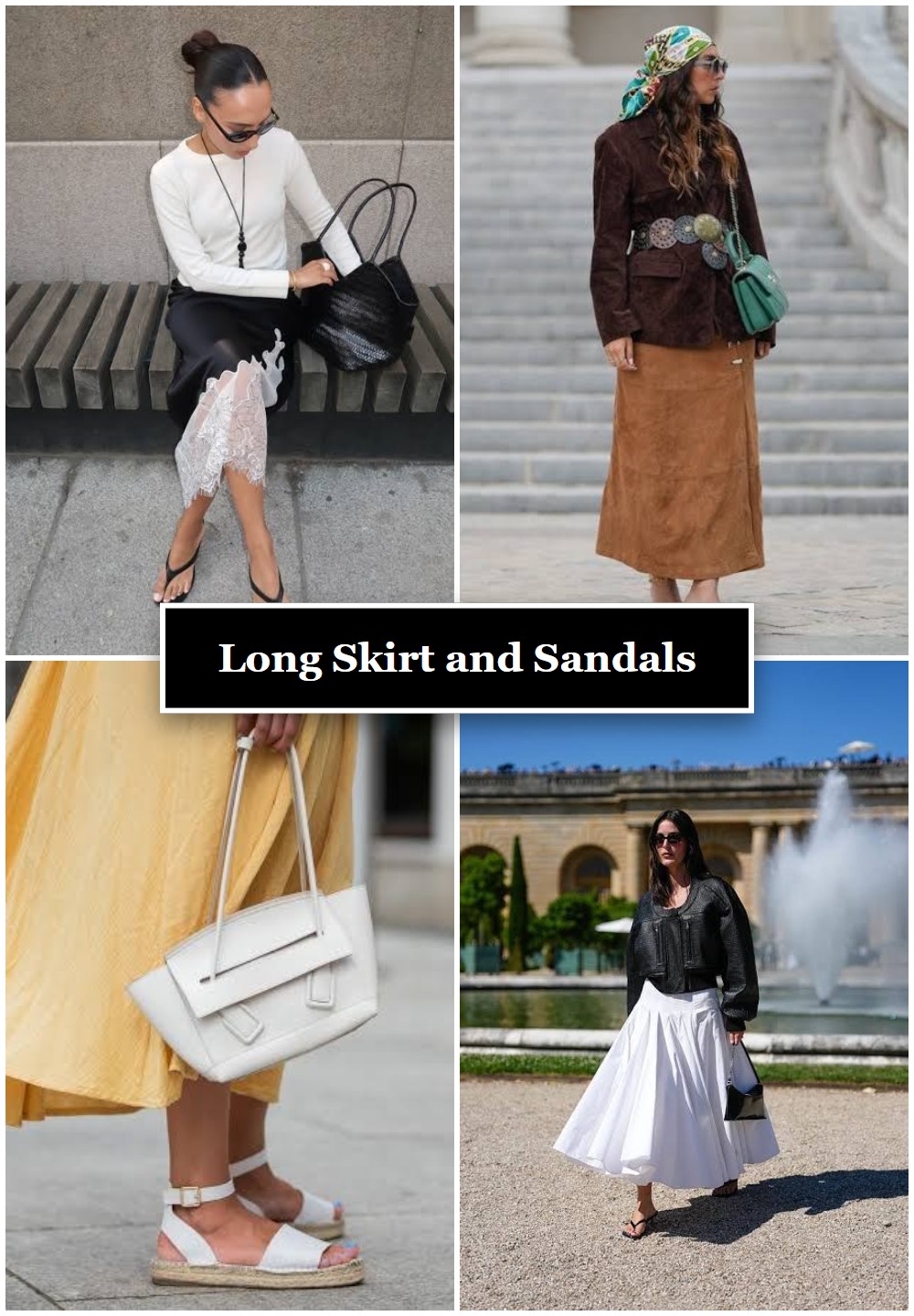 Long Skirt and Sandals