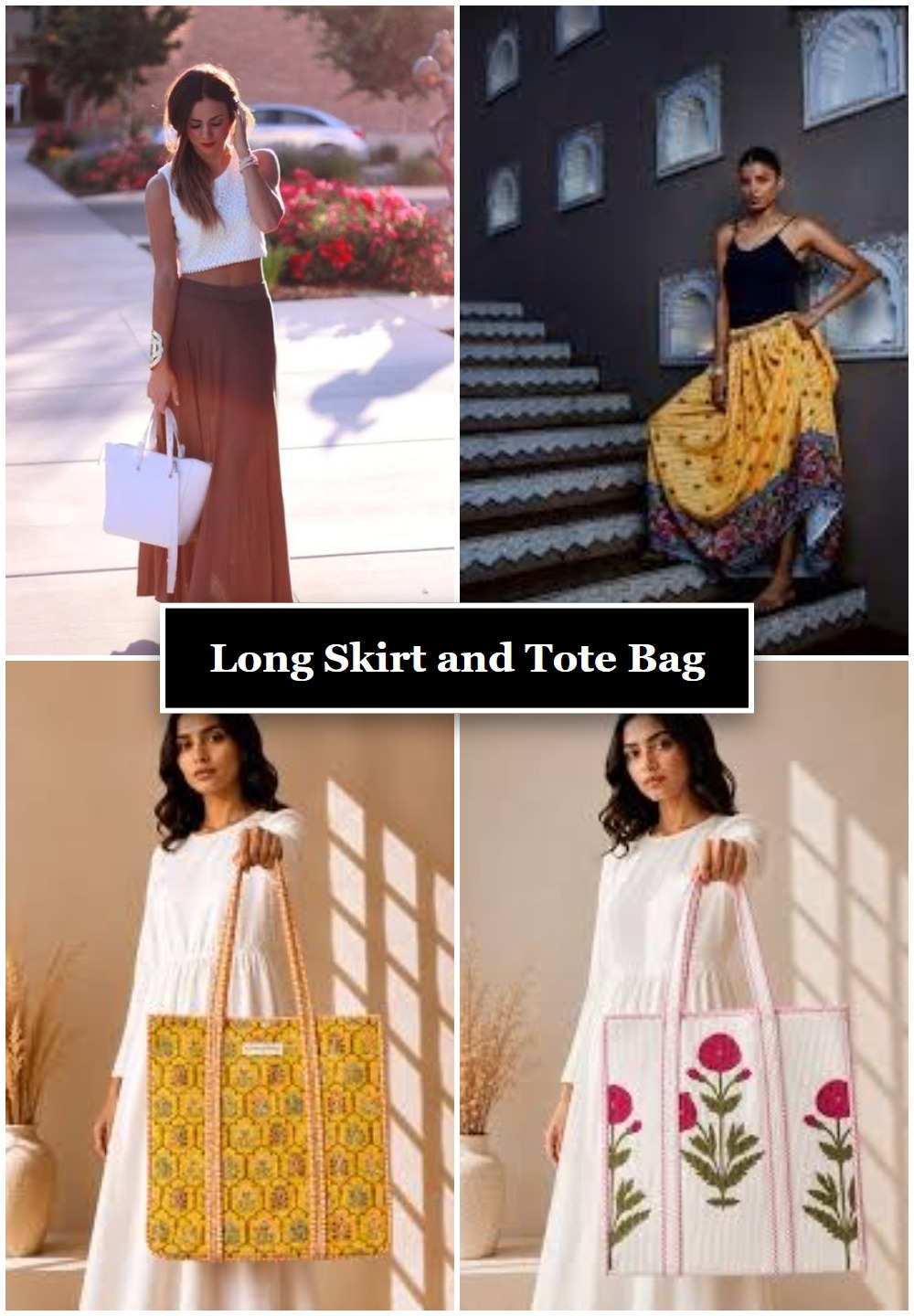 Long Skirt and Tote Bag