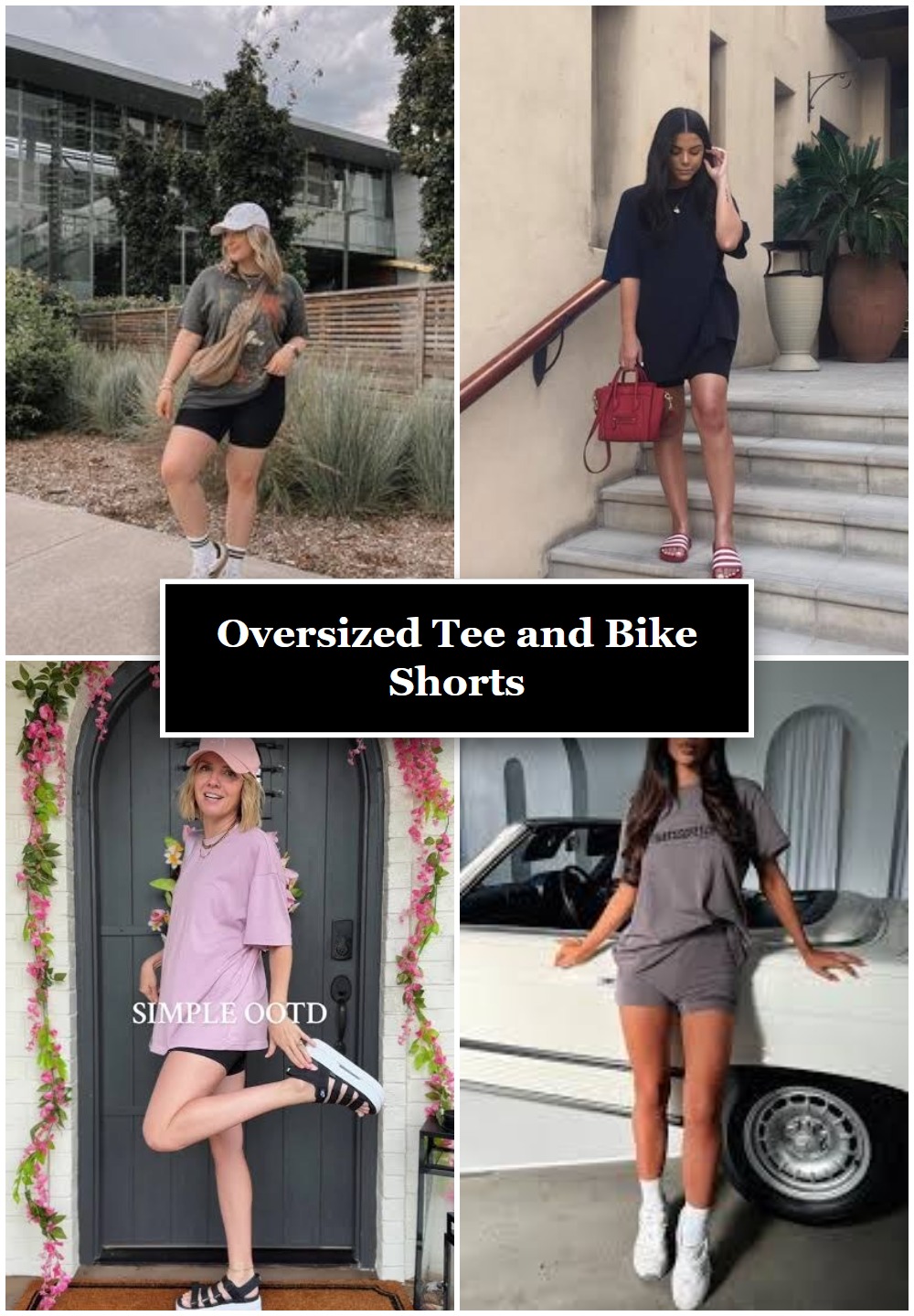 Oversized Tee and Bike Shorts