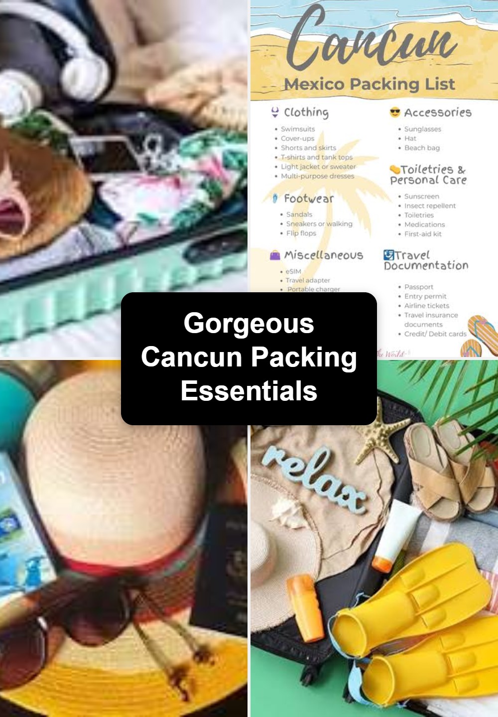 Gorgeous Cancun Packing Essentials