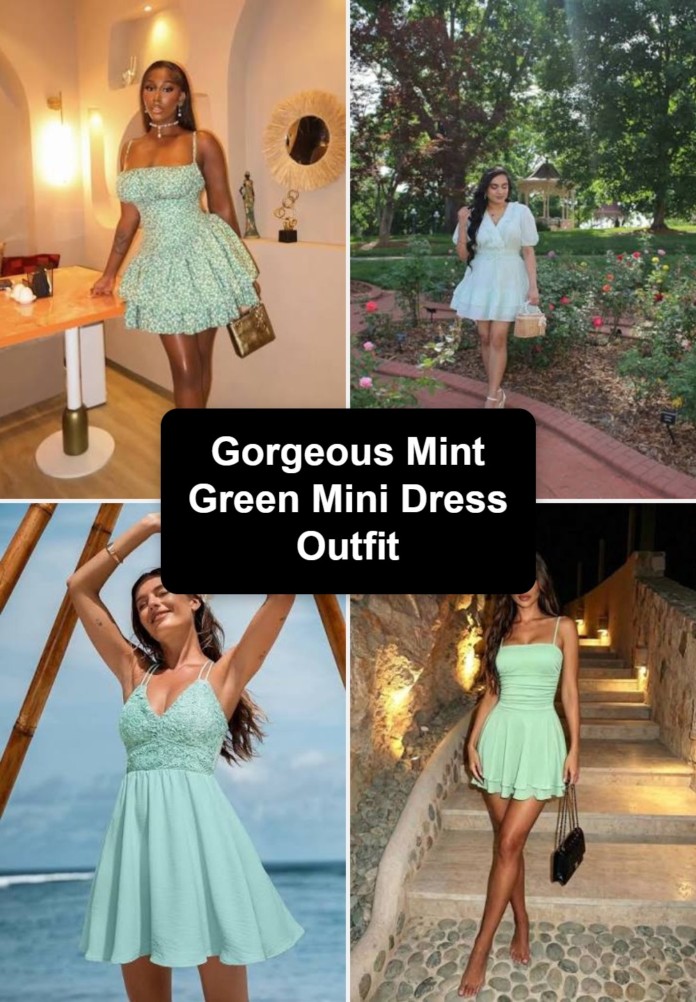 Gorgeous Mint Green Mini Dress Outfit