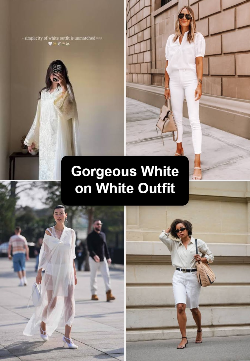 Gorgeous White on White Outfit